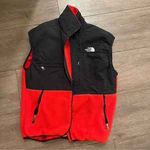 North Face Fleece Red Vest